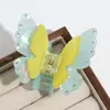 Nuevo Clip para el Cabello Pequeño Fresco Moda Media Recogida Colorido Mariposa de Doble Capa Clip para el Cabello Dulce Versátil Pinza de Tiburón