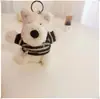 [Solo Ropa] Ropa para Cachorros West Highland Accesorios Lindos Suéter Sombrero Set de Abrigo
