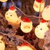Fio de Luzes de Natal Transfronteiriço LED Decoração de Árvore de Natal Externa Papai Noel Atmosfera Fio de Luzes LED