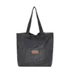 Bolsa de lona de mezclilla simple de gran capacidad, nuevo bolso de hombro casual Otoño 2026, bolso cruzado para axila para mujer