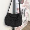 Bolso Bandolera Estilo Herramientas para Mujer Marca de Moda Estilo Japonés Ins Color Sólido Simple Gran Capacidad Estudiante Casual de Un Hombro Mensajero para Mujer