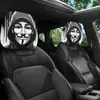 Funda de reposacabezas de coche de terror y divertida, funda de asiento a prueba de polvo, almohada de coche y funda de almohada para el cuello altamente transpirables