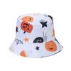 Sombrero de hip hop europeo y americano con personalidad callejera, sombrero para el sol festivo, telaraña, calabaza, cabeza de fantasma, sombrero de pescador de Halloween