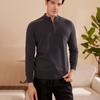 Suéter de cachemira para hombre 100% cachemira pura otoño e invierno Nuevo jersey de manga larga con media cremallera tejido base suéter cálido