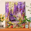 Lavanda Pintura al Óleo Digital DIY Paisaje Rural Pintura al Óleo Acrílica Pintada a Mano Pintura Decorativa para Sala de Estar Venta al por Mayor