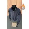 Chaqueta de cuello alto estilo americano, chaqueta de béisbol corta para hombre, ropa exterior casual holgada de estilo piloto para primavera, para parejas, talla grande