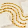 Pulsera Hip-Hop de Acero Inoxidable Resistente con Cierre Entrelazado Transfronterizo Europeo y Americano Textura Retro Cadena Gruesa Joyería Versátil para Manos para Hombres y Mujeres