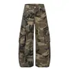 Jeans Camuflaje Scimitar Lavados Retro Americanos Multibolsillos para Hombres y Mujeres 2026 Holgados de Pierna Ancha Pantalones de Trabajo Modernos