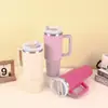 Amazon Cross-Border 40oz Segunda Geração Copo de Gelo com Canudo e Alça para Carro Copo Térmico Portátil para Carro Aço Inoxidável 304