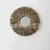Espejo Tejido de Paja Estilo Bohemio Étnico Espejo Decorativo Colgante Borla Hecha a Mano Tejida Colgante de Pared Decoración de Pared para Mesita de Noche para Casa de Huéspedes