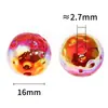 Cuentas de Luna Asimétricas con Galvanizado UV Cuentas de Cielo Estrellado de Colores Transparentes Cuentas para Cadena de Teléfono Móvil DIY Accesorios de Joyería para Bolígrafos