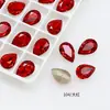 Dongzhou Cristal 8x12 Gota d'Água Pedrarias para Nail Art Super Brilhantes Coloridas Formato de Pera Corte de Alta Qualidade DIY Decorações para Unhas de Boneca