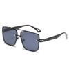 2172 gafas de sol degradadas al atardecer de doble varilla cuadradas de metal de montura grande gafas de sol para hombre y mujer Amazon al por mayor protección UV