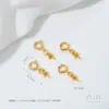 Fivela Universal Preserva Cor Ouro 14K Revestido Fivela de Mola Porta Contas Meio Furo Pérola de Cristal Fivela Pingente Acessórios para Joias DIY Feitos à Mão