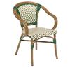 Venta Directa de Fábrica Silla de Ratán para Exteriores Impermeable Protector Solar Restaurante Cafetería Patio Jardín Silla de Ratán para Exteriores Al por Mayor