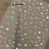 Pegatinas para Uñas Hot Stamping Transfronterizas, Pegatinas Lindas para Uñas, Pegatinas de Joyería de Gato con Diamantes de Estrella, Accesorios de Uñas Portátiles, Diamantes para Uñas