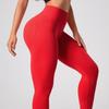 Pantalones de yoga ajustados de cintura alta, de punto sin costuras, estilo europeo y americano, para mujer