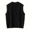 Chal de cachemira de punto con cuello en V, versátil y clásico, para mujer, Otoño/Invierno 2026, Top de punto adelgazante para principios de primavera