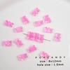 [série rosa] jóias artesanais soltas grânulos material diy acessórios artesanais frisado telefone móvel cadeia jóias pingente