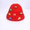 En stock Gorro de punto para niños Otoño e invierno nuevo original cochecito pequeño elegante cálido gorro de lana Versátil tocado Transfronterizo