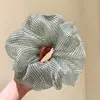 Goma para el pelo de Malla Burbuja de Puntos para Mujer, Scrunchie de Alta Gama, Diadema Elástica, Accesorio para el Cabello con Alta Elasticidad