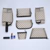 Bolsa Cosmética de Malla con Corazón Flocado, Gran Capacidad, Bolsa para Lápiz Labial Estilo Ins, Neceser Transparente para Maquillaje, Bolsa de Almacenamiento Pequeña