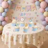Set de Decoración de Banner para Fiesta de Cumpleaños Transfronteriza con Adornos y Toppers para Pastel Temáticos de Doraemon