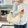 Bolso de mujer de gran capacidad, simple y elegante, estilo deportivo casual, bolso cruzado para estudiante, ligero, resistente al agua, tipo bolsa de albóndiga