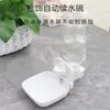 Valla para Perros Mascotas Dispensador de Agua Colgante Jaula para Perros Comedero de Agua con Bola Cabezal Bebedor Anti-Golpes Plato de Comida