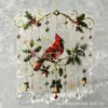 Novidade transfronteiriça Enfeite de Janela de Natal Enfeite de Janela de Natal feito à mão Ornamento de Artesanato em Acrílico