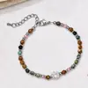 Pulsera de Piedra Nueva Europea y Americana Pulsera de Piedra Natural Moda Pulsera de Perlas Regalo de Cumpleaños para Amigo Familia Estudiante Joyería Mujer