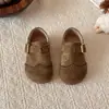 Zapatos Birkenstock Retro Estilo Coreano para Niños 2026 Otoño/Invierno Nuevos Zapatos Individuales para Niñas Suela Suave de Moda Versátiles para Niños Medianos y Grandes