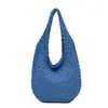 Bolso Tote Tejido de Primavera Nuevo para Mujer, Gran Capacidad, Bolso de Hombro Versátil para el Trabajo, Bolso Tote Casual Estilo Coreano