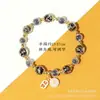 Pulsera de Ágata Corazón de Caramelo Pulsera para Mujer de Alto Nivel Luminosa Fragante Pulsera de Esmalte Gris