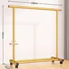 Perchero para Personas Perezosas, Perchero de Pie para Dormitorio Uso Doméstico, Estante de Secado de Ropa Vertical Móvil de Doble Barra, Diseño Simple