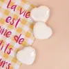 Esponja de terciopelo con forma de corazón para base, que no absorbe polvo, base de maquillaje, polvo suelto, polvo fijador, herramientas de maquillaje al por mayor