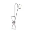 Clip de gancho de acero inoxidable Clip de secado Cola larga con clip de gancho Almacenamiento de cortina de ducha para el hogar Pinzas para calcetines Toalla facial sin costuras Pinza para la ropa