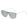 Nuevas Gafas de Sol Antivaho de Una Pieza, Gafas de Sol Metálicas de Moda para Chicas, Gafas de Sol Personalizadas Atractivas y de Alta Gama