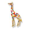 Broche de Jirafa Creativo Colorido Estilo Japonés y Coreano para Mujer, Lindo Pin de Animal Versátil para Traje de Hombre, Accesorios de Otoño e Invierno