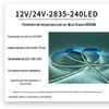 Atacado tira LED 12V24V baixa tensão destaque 240 contas 2835 armário de teto linha decorativa luz tira flexível