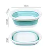 Lavabo plegable conveniente para uso doméstico, lavabo para lavandería de dormitorio estudiantil, lavabo de plástico, lavabo portátil para viajes en coche