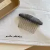 Peine Sencillo Ovalado de Tela para Flequillo Lateral, Horquilla de Princesa, Peine para Moño, Peine Lateral, Accesorio para el Cabello para Mujeres