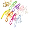 Llavero Transparente de Flor de Cerezo Colorido Correa para Teléfono Colgante DIY Verano Dopamina Bolso de Niñas Accesorio Antiperdida