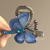 Pinza de tiburón de tamaño mediano para mujeres con cabello fino, para crear un recogido de media altura elegante, pinza de garra sofisticada y delicada para la parte posterior de la cabeza