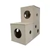Túnel de Fieltro Personalizado al por Mayor Nido para Gato Mascota Plegable Caja de Juguete Portátil con Campana Tablero de Fieltro Resistente a los Arañazos