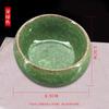Plato de tinta Weizhuang, Plato pequeño para artículos de papelería, Recipiente para agua, Tintero, Pequeño recipiente para lavar pinceles, Plato con patrón de craquelado de hielo, Plato de tinta de cerámica creativa multiusos, Pisapapeles