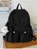 Mochila Escolar para Estudiante, Mochila Plegable, Mochila Escolar Ligera Linda con Lazo para Viaje de Mujer, Mochila Escolar para Estudiante de Secundaria y Universidad