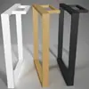 Patas de Mesa de Acero al Carbono Personalizadas Patas de Mesa de Bar en Forma de U Patas Laterales Patas de Tocador Soportes Marco de Mesa Dorado Escritorio Mesa de Comedor