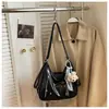 Mochila Casual Simples de Tecido Macio Grande Capacidade Bolsa Feminina 2026 Novo Estilo Moda Trabalho Ombro Único Transversal