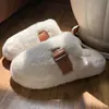 2025 Nuevas Pantuflas de Algodón para Mujer, para Interior del Hogar, Otoño e Invierno, Pantuflas Rellenas para Mujer, Hogar, Suela Gruesa, Antideslizantes, para Parejas